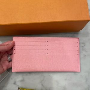 Louis Vuitton Felicie Card Insert Rose Ballerine